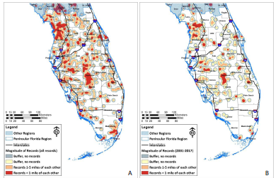 Historical and current distribution of eastern indigo snake records across the Peninsular Florida region.